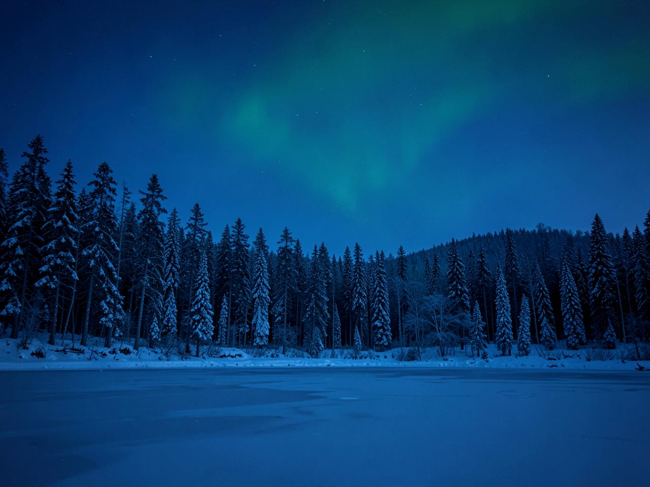 Finland polar landscape