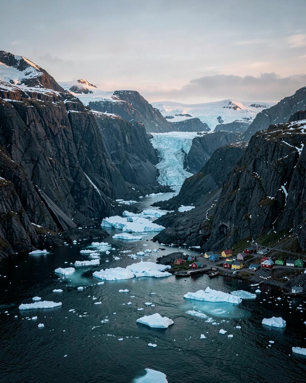 Greenland polar landscape